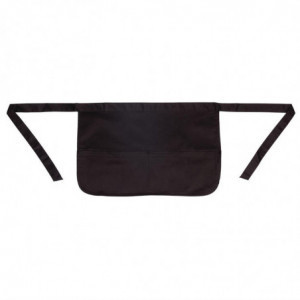 Pregača limunadara crna s džepovima - jedna veličina - Whites Chefs Clothing - Fourniresto