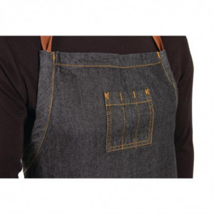 Pregača Bavette Plava Urban Memphis 890 x 1005 mm - Chef Works - Fourniresto