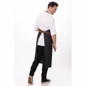 Pregača Bavette Plava Urban Memphis 890 x 1005 mm - Chef Works - Fourniresto