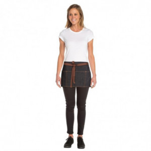 Pregača Limonadara Crna Memphis od pamuka 585 x 305 mm - Chef Works - Fourniresto