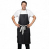 Pregača Bavette Denim Crna Southside od polikotona 700 x 1000 mm - Whites Chefs Clothing - Fourniresto