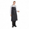 Pregača Bavette Denim Crna Southside od polikotona 700 x 1000 mm - Whites Chefs Clothing - Fourniresto