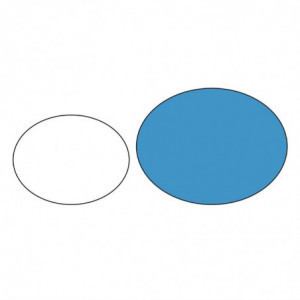 Plastični ovalni protuklizni pladanj 685 x 560 mm - Olympia KRISTALLON - Fourniresto