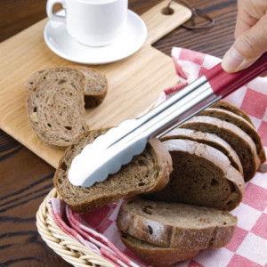 Pinceta za posluživanje crvena od nehrđajućeg čelika 300 mm - Vogue - Fourniresto