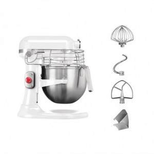 Mikser Profesionalni Bijeli 6,9 L - KitchenAid - Fourniresto