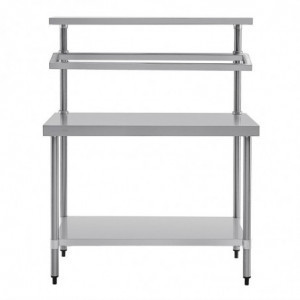 Veliki inox stol za pripremu s nosačem GN posuda 1800 x 600 mm - Vogue - Fourniresto