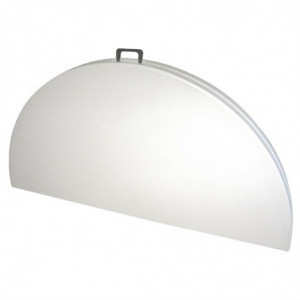 Okrugli preklopni stol središnji bijeli Ø 1530 mm - Bolero - Fourniresto