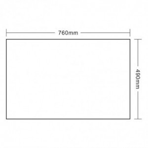 Bijela kuhinjska krpa od polikotona - set od 10 - Vogue - Fourniresto