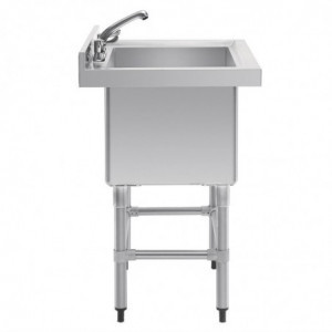 Duboki sudoper s podiznim rubom 100 L 770 x 600 mm - Vogue - Fourniresto