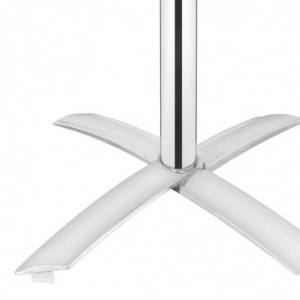 Stol s kvadratnim stolom s preklopnim stolom od nehrđajućeg čelika - 600 x 600 mm - Bolero - Fourniresto