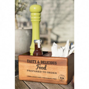 Uređenje stola od acajoua s pločom od škriljevca 170 x 270 mm - T&G Woodware - Fourniresto