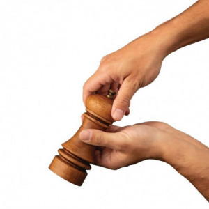 Mlin za sol i papar od drva s efektom stare patine 150 mm - Olympia - Fourniresto