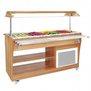 Buffet hladnjak Central 4 GN 1/1 - Polar - Fourniresto