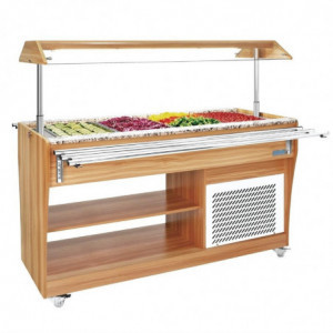 Buffet hladnjak Central 4 GN 1/1 - Polar - Fourniresto