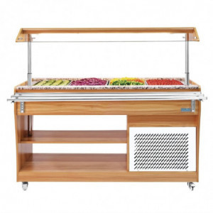 Buffet hladnjak Central 4 GN 1/1 - Polar - Fourniresto