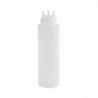 Flexible Transparent Bottle 3 nozzles 908ml - Vogue - Fourniresto