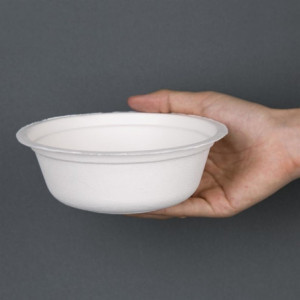 Posude od komposta od trske šećerne trske 151mm - Paket od 50 - Fiesta Green - Fourniresto