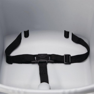 Visoka stolica sivog boje od polipropilena - Bolero - Fourniresto