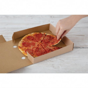 Kutije za pizzu od kraft papira 23cm - Paket od 100 - Fiesta Green - Fourniresto
