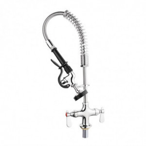 Miješalica s tušem jednoručna od nehrđajućeg čelika - Vogue