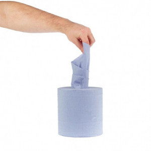 Ručnici za ruke 2 sloja s centralnim odvijanjem plavi - pakiranje od 6 - Jantex