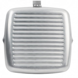 Tava s nehrđajućim premazom, četvrtasta s utorima na dnu - L 240mm - Vogue