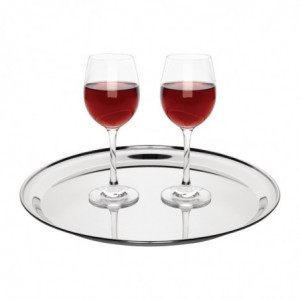 Pladanj za posluživanje, okrugli, od nehrđajućeg čelika, promjera 355 mm - Olympia - Fourniresto