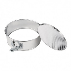 Okrugla kalup s poklopcem od bijelog lima - Ø200mm - Vogue - Fourniresto