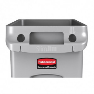 Kontejner Slim Jim sivi - 87L - Rubbermaid
