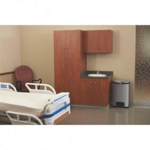 Koš za smeće s pedalom naprijed od nehrđajućeg čelika Slim Jim - 50L - Rubbermaid