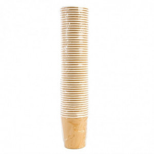 Plastični čaše za tople napitke smeđe boje - 225ml - Paket od 1000 - Fiesta