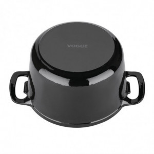 Cocotte okrugla crna - 3,2L - Vogue