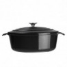 Cocotte Ovalna Crna - 5L - Vogue