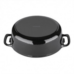 Cocotte Ovalna Crna - 5L - Vogue