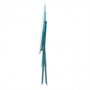 Okrugli terasni stol od čelika - tirkizno plave boje - 595mm - Bolero - Fourniresto