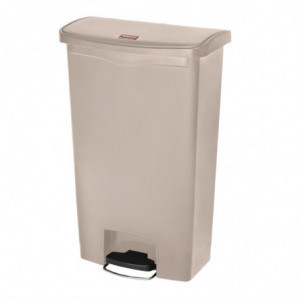 Koš za smeće s pedalom Slim Jim Beige - 68L - Rubbermaid