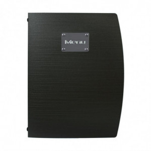 Crna mapa za meni Rio A4 - Securit - Fourniresto