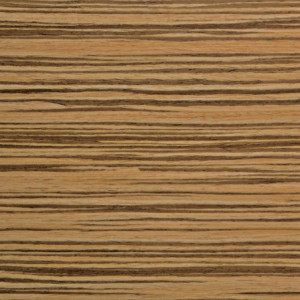 Stolica s kvadratnim naslonom od zebrano drveta - Set od 4 - Bolero - Fourniresto