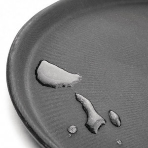 Protuklizni okrugli crni pladanj od staklenih vlakana 356mm - Olympia KRISTALLON - Fourniresto