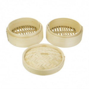 Košara za kuhanje na pari od bambusa 20,3 cm - Vogue - Fourniresto