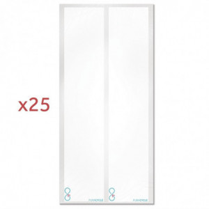 25 praznih naljepnica za ponovnu upotrebu boce, 3 markeri i 2 krpe - FourniResto