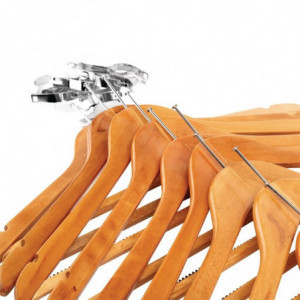 Vješalica od drveta s sigurnosnim prstenom - Paket od 10 - Bolero - Fourniresto