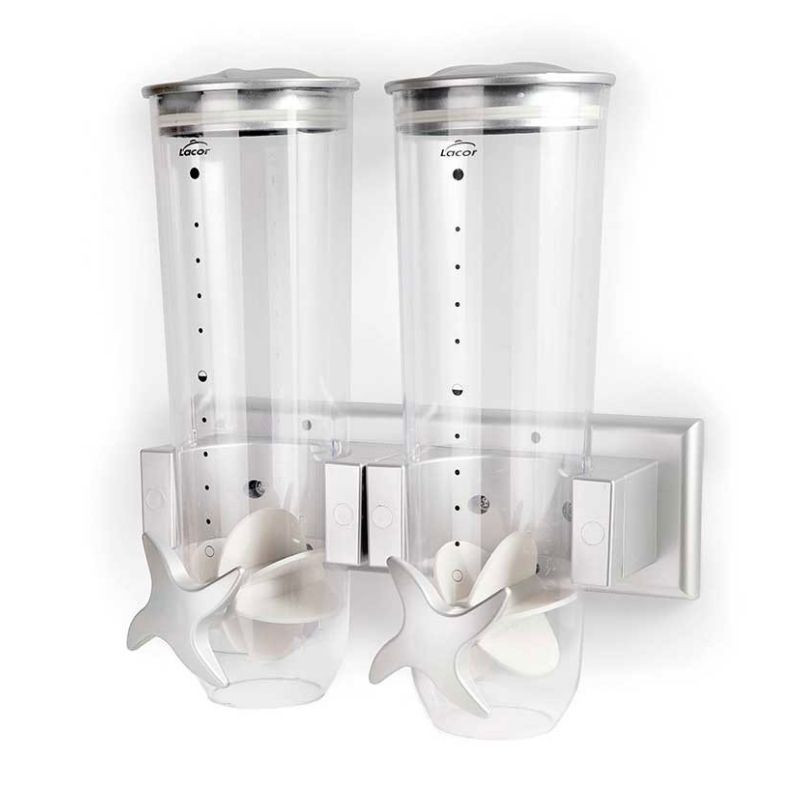 Distributer za žitarice na zidu - Kapacitet 2 X 1,5 L - Lacor