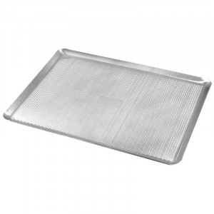 Pladanj za pečenje s rupama od aluminija - 300 x 400 mm - Tellier