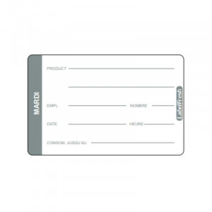 Oznaka za praćenje LabelFresh Pro - utorak - 70 x 45 mm - Paket od 500 - LabelFresh