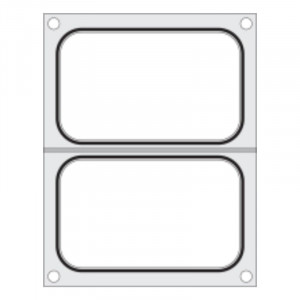 Matrica za zatvaranje za ručnu zatvaračicu - 2 pretinca 178 x 113 mm - Hendi