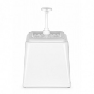 Distributer umaka s pumpom - bijeli - 2,5 L - Hendi