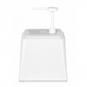 Distributer umaka s pumpom - bijeli - 2,5 L - Hendi