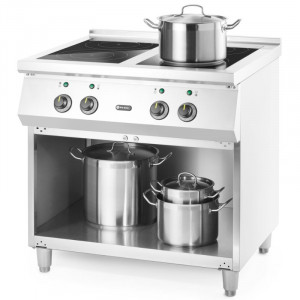 Ploča za indukcijsko kuhanje s 4 zone kuhanja s postoljem - Hendi