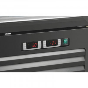 Hladnjak s pozitivnim i negativnim temperaturama - 2 staklena vrata - 820 L - Bartscher